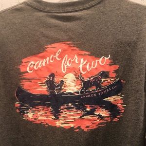 Lauren James Tops - Lauren James Canoe for two dog long sleeve tee Lauren James Tops - Lauren James Canoe for two dog long sleeve tee